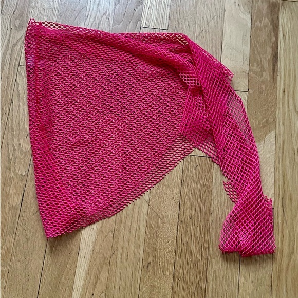 Bozzolo Hot Pink‎ Mesh Swim Coverup - Picture 1 of 3